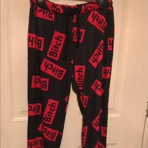 Fun joggers lounge pants size L/XL